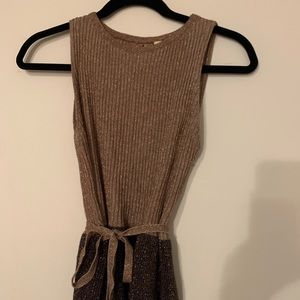 Anthropologie peplum glitter tank